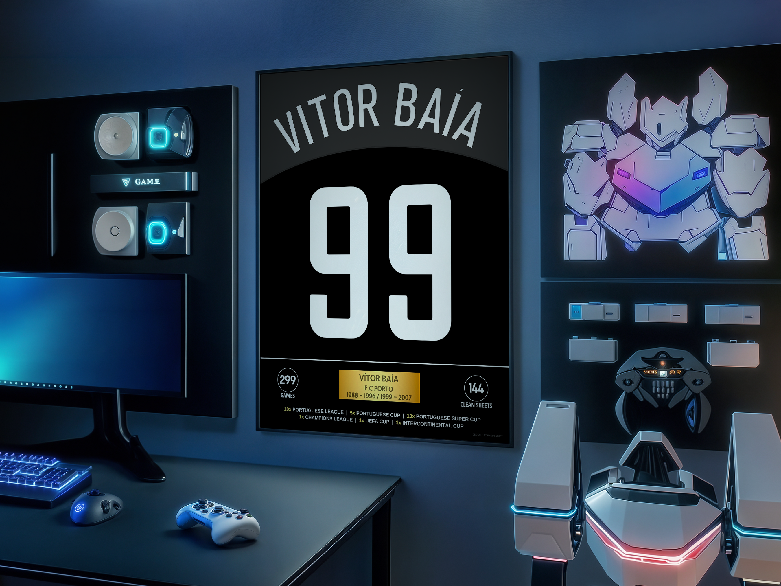 Poster Vítor Baía FC Porto - Stats & Trophies 5