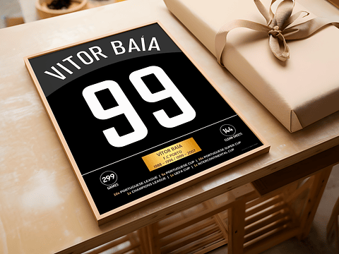 Poster Vítor Baía FC Porto - Stats & Trophies