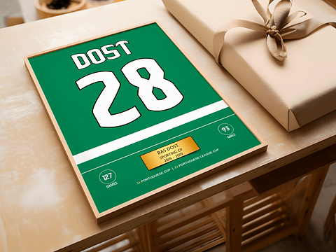 Poster Bas Dost Sporting CP - Stats & Trophies