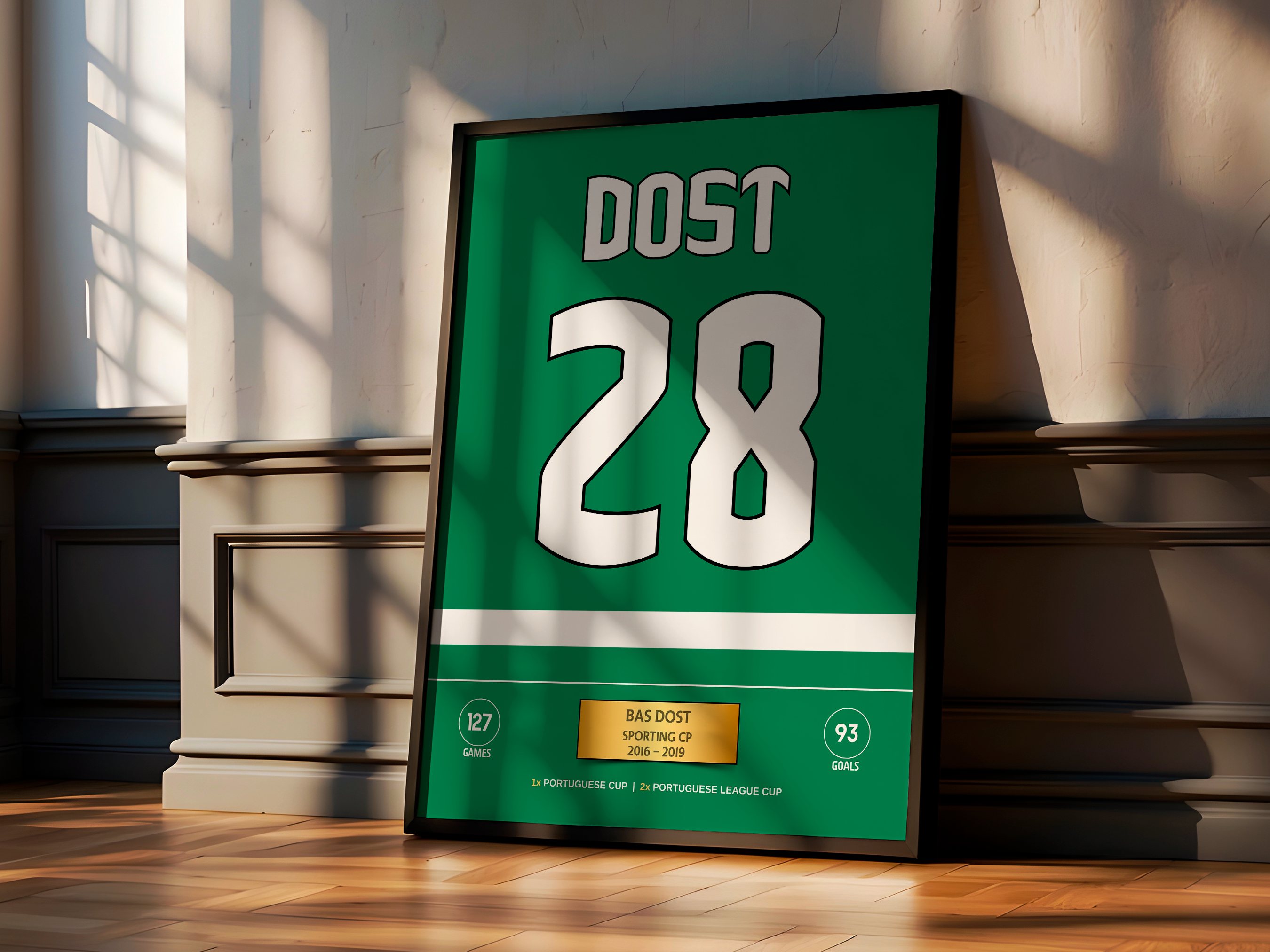 Poster Bas Dost Sporting CP - Stats & Trophies 6