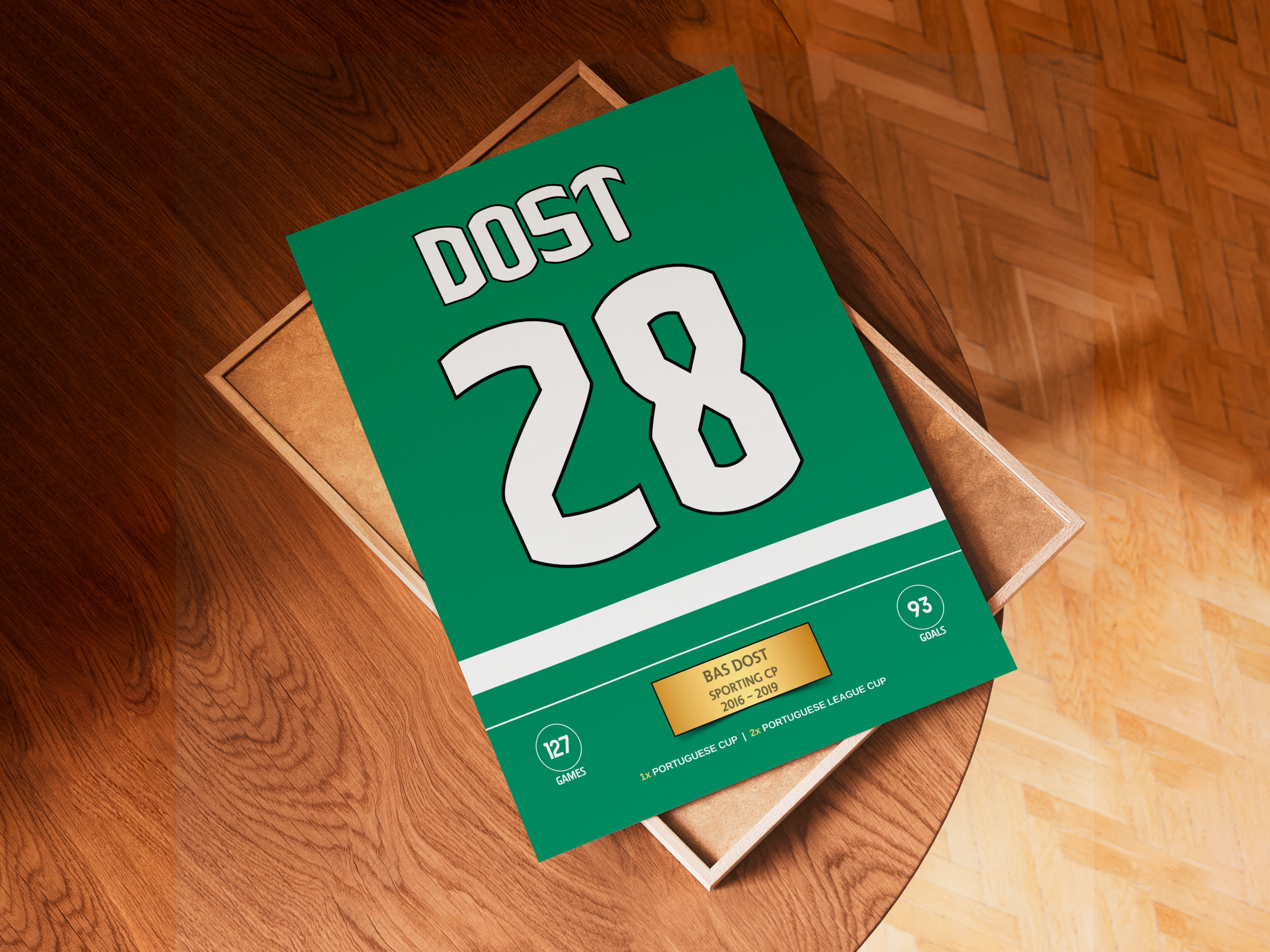 Poster Bas Dost Sporting CP - Stats & Trophies 7