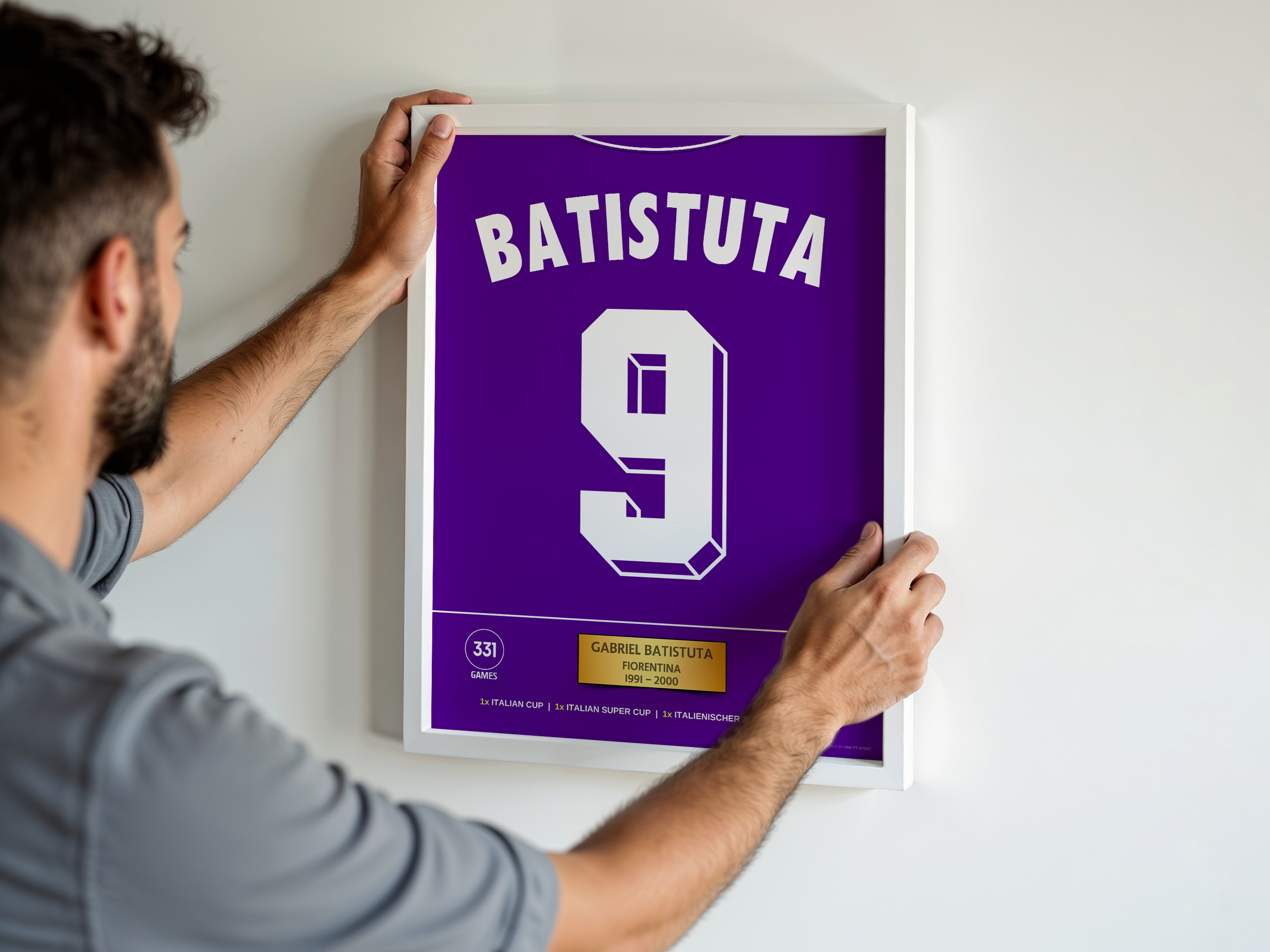 Poster Batistuta Fiorentina - Stats & Trophies 3
