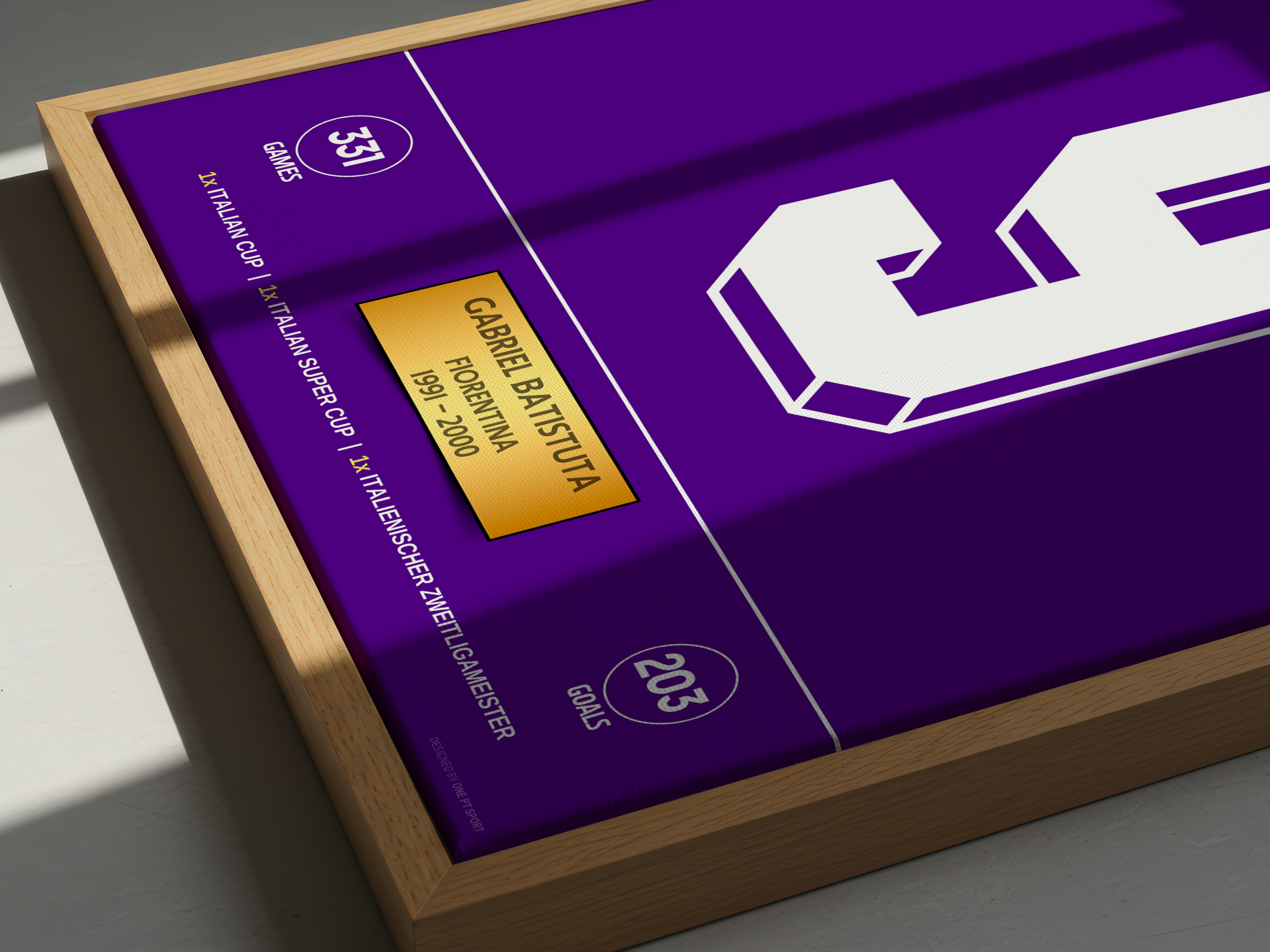 Poster Batistuta Fiorentina - Stats & Trophies 4