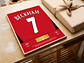 Poster David Beckham Manchester United - Stats & Trophies - Thumbnail 2