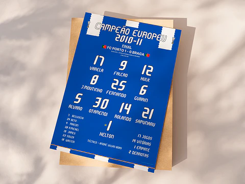 Poster FC Porto - Campeão Europeu 2010/2011 