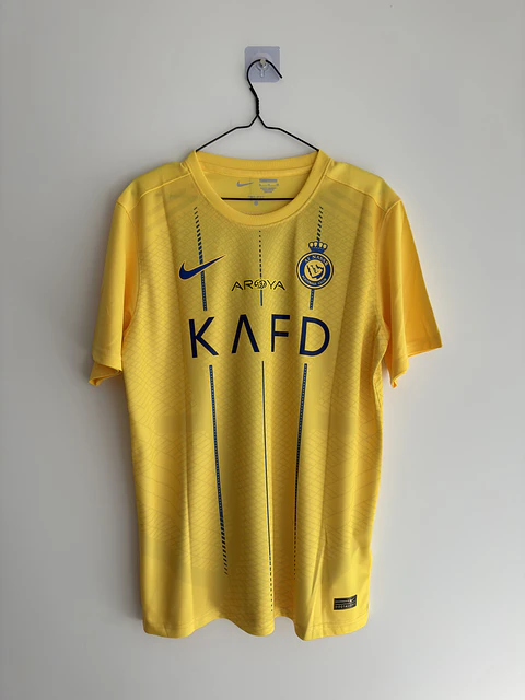 Camisola AL Nassr 2023/2024 - Ronaldo 7 - Versão adepto - Tamanho XL
