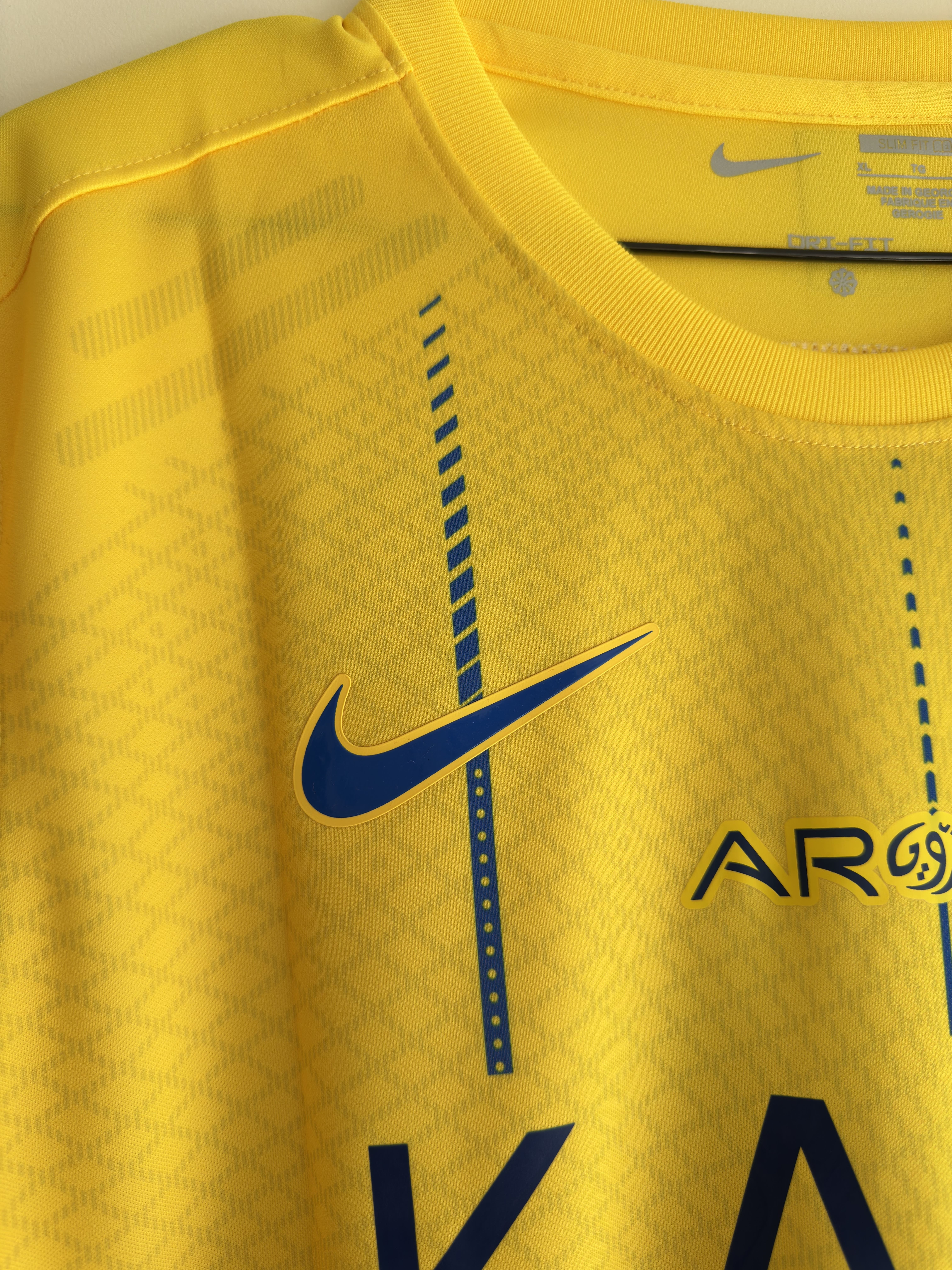 Camisola AL Nassr 2023/2024 - Ronaldo 7 - Versão adepto - Tamanho XL 7