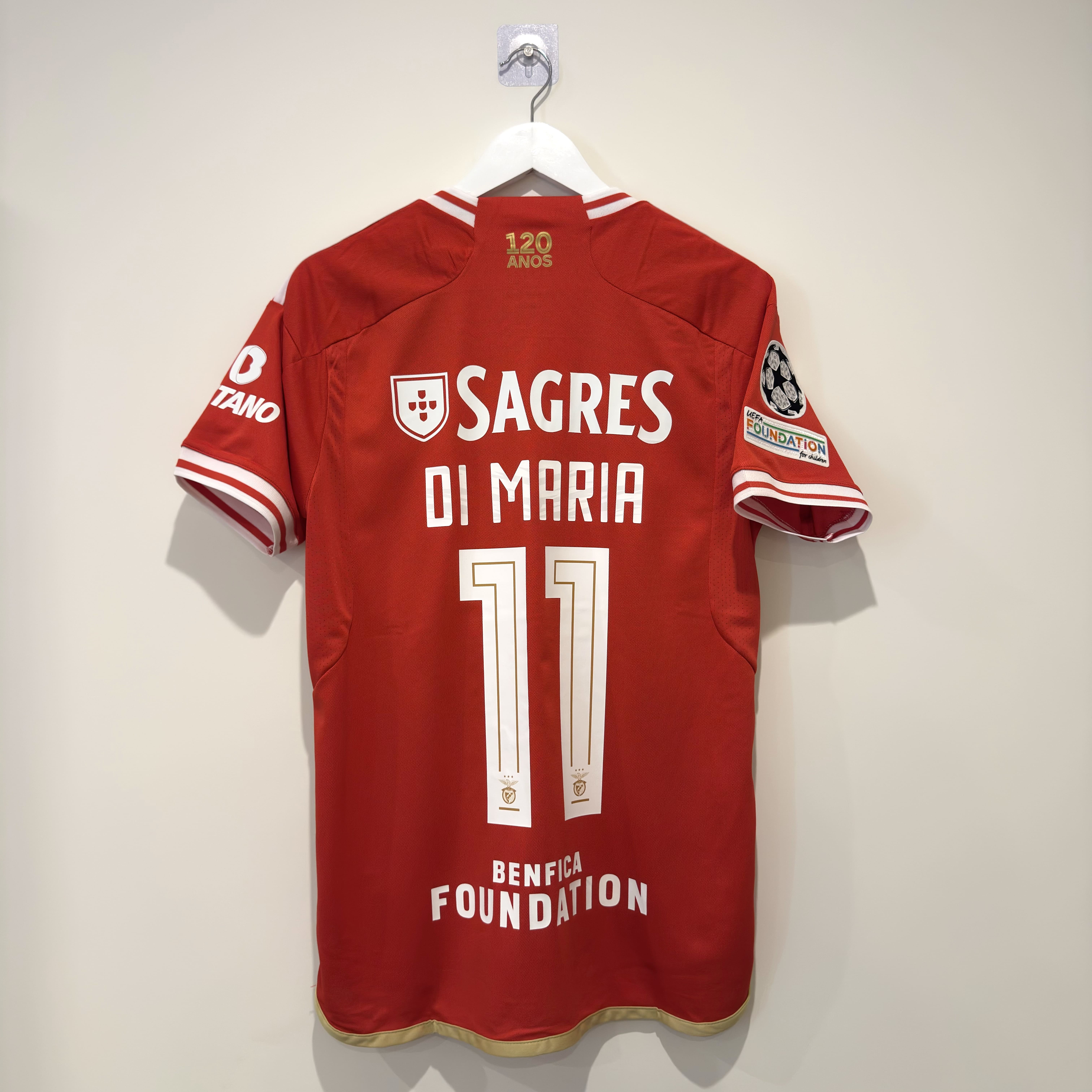 Camisola principal SL Benfica 2023/2024 - Di Maria 11 - Versão adepto - Tamanho S 1
