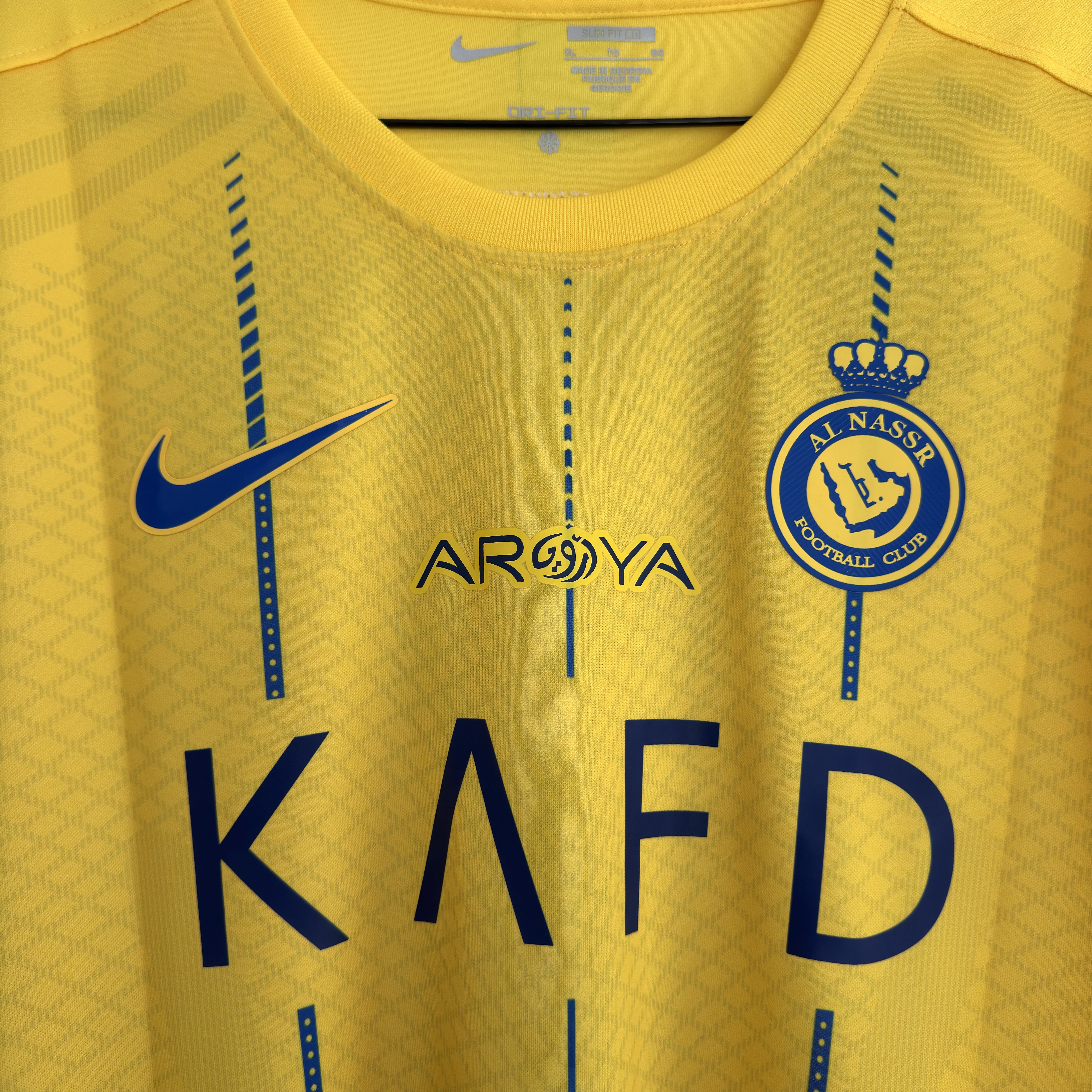Camisola principal AL Nassr 2023/2024 - Ronaldo 7 - Versão adepto - Tamanho XL 8