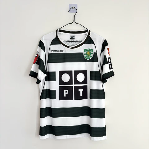 Camisola principal Sporting CP 2002/2003 Versão adepto  - Tamanho S