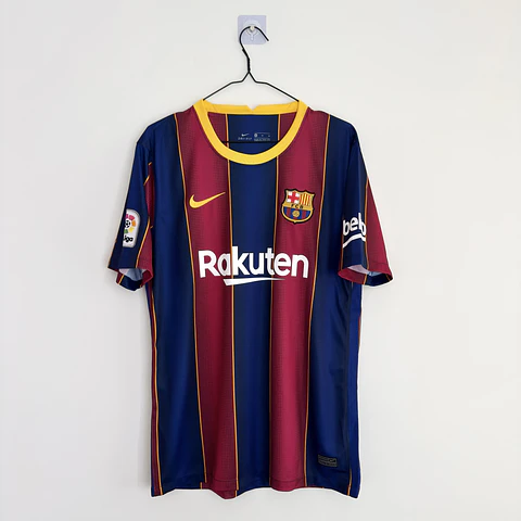 Camisola principal Barcelona 2020/2021 - Messi 10 - Versão adepto - Tamanho M