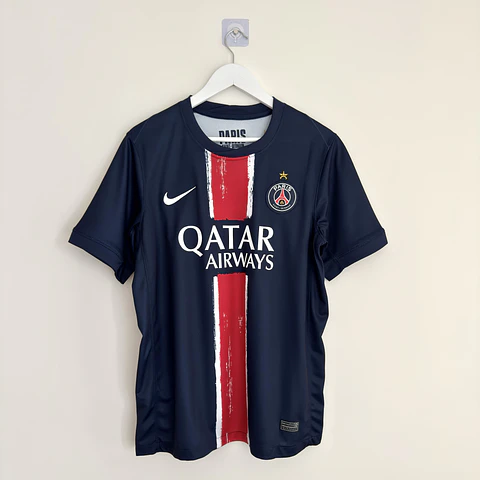 Camisola principal PSG Campeões da Europa 2024/2025 Versão adepto - Tamanho M