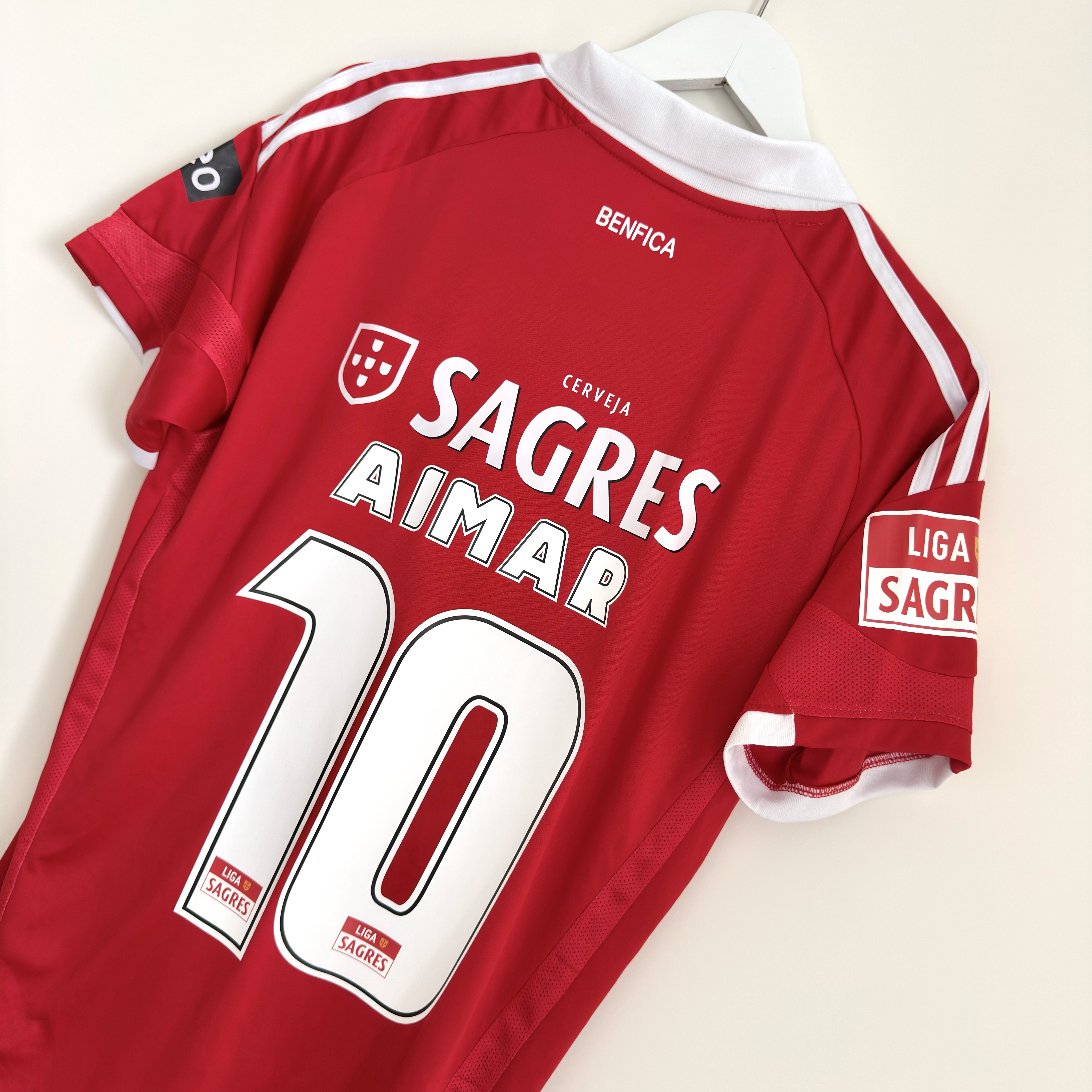 Camisola principal SL Benfica 2009/2010 - Aimar 10 - Versão adepto - Tamanho S 3