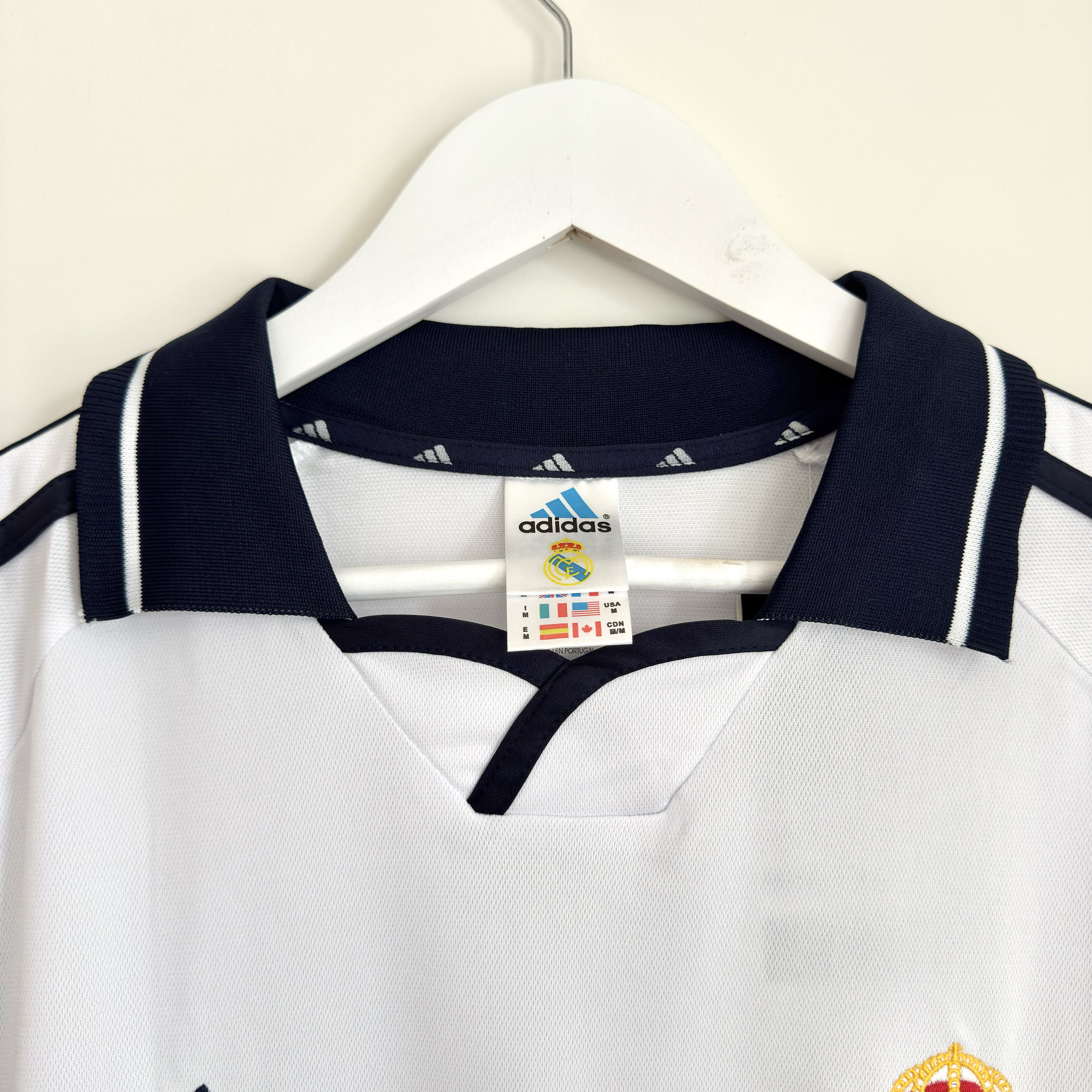Camisola principal Real Madrid 2000/2001 - Figo 10 - Versão adepto - Tamanho M 6