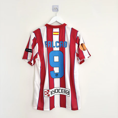Camisola principal Atlético de Madrid Final Liga Europa 2011/2012 - Falcao 9 - Versão adepto - Tamanho M