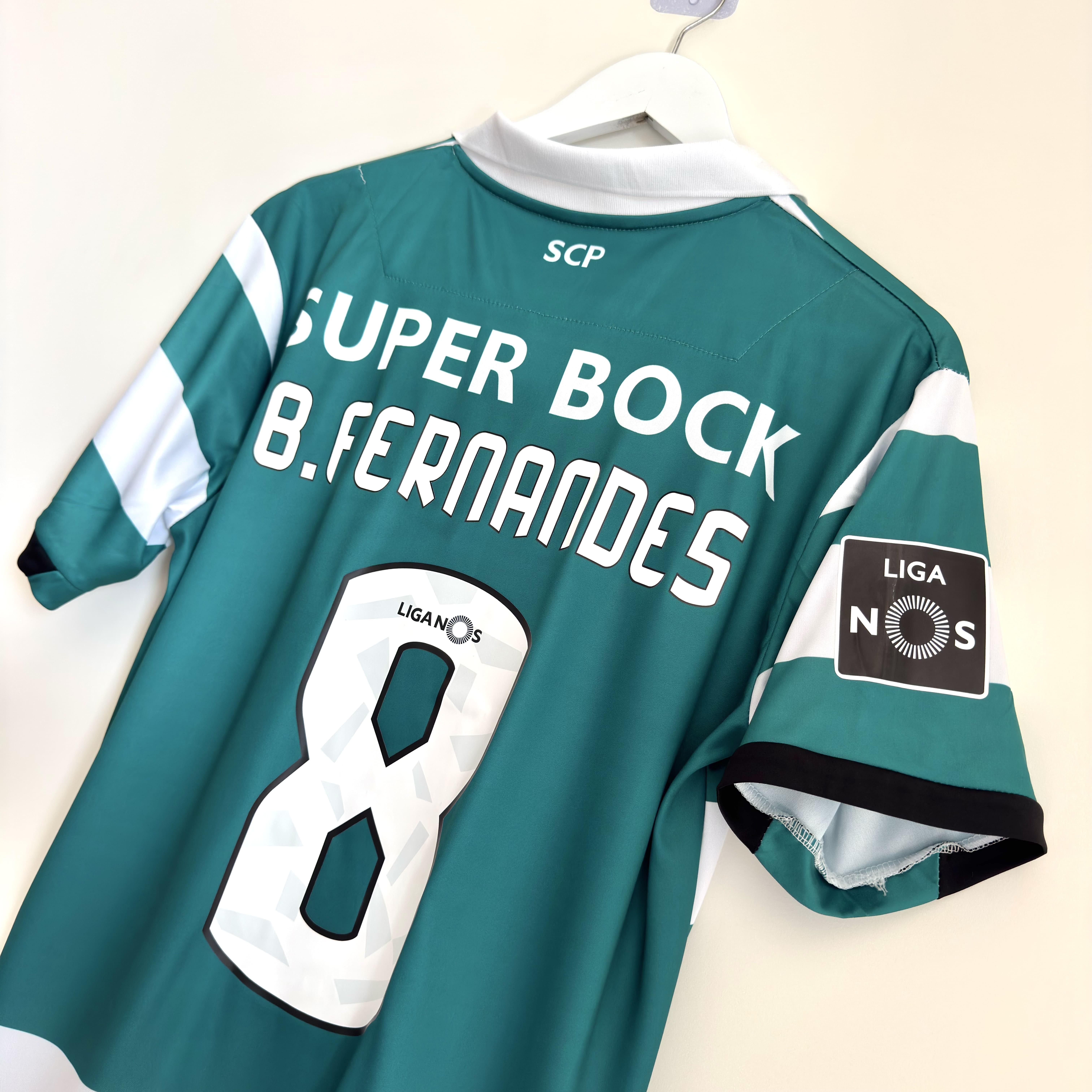 Camisola principal Sporting 2018/2019 - B. Fernandes 8 - Versão adepto - Tamanho M 3