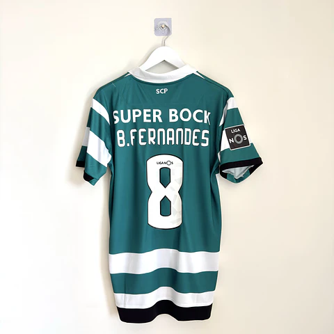 Camisola principal Sporting 2018/2019 - B. Fernandes 8 - Versão adepto - Tamanho M