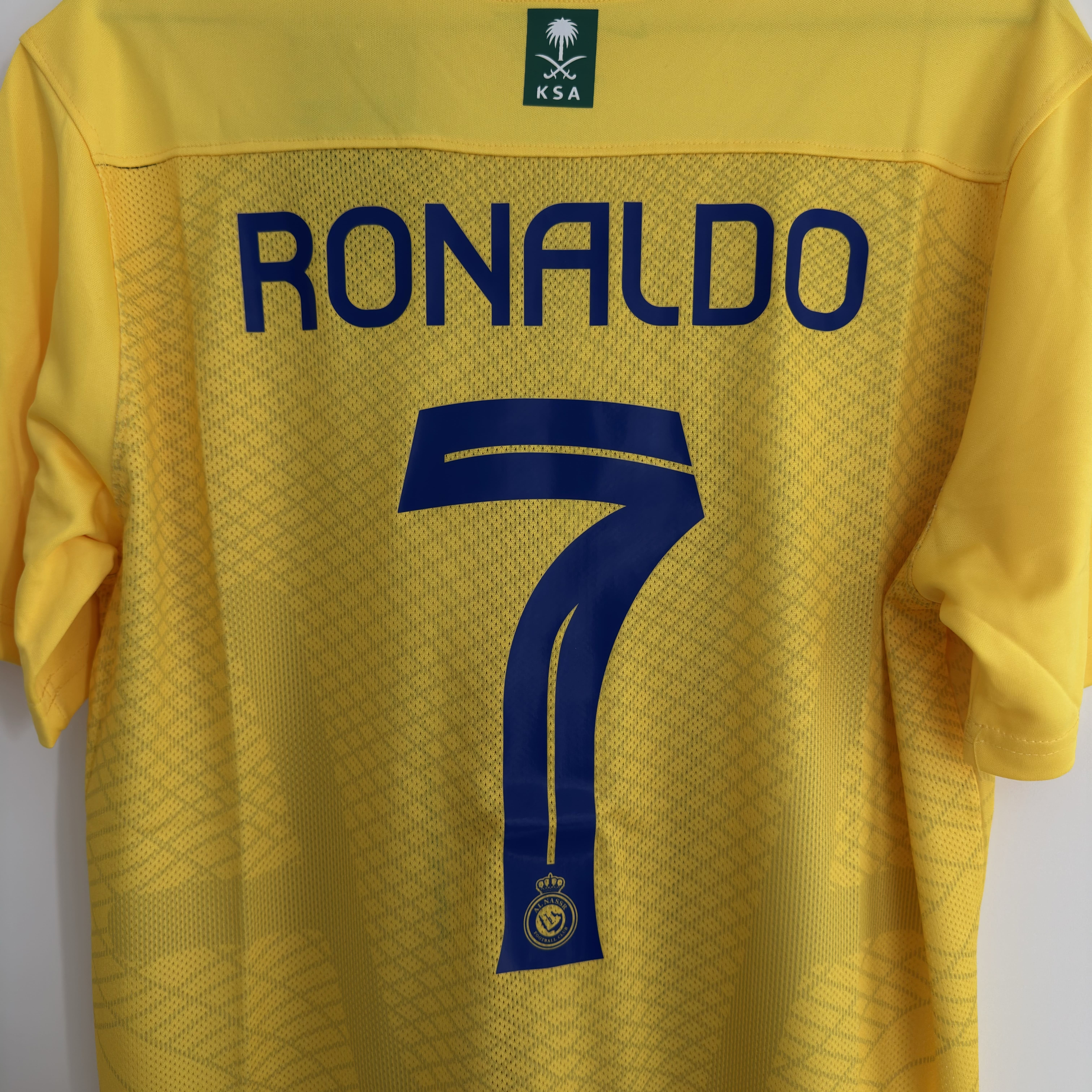 Camisola principal AL Nassr 2023/2024 - Ronaldo 7 - Versão adepto - Tamanho XL 4
