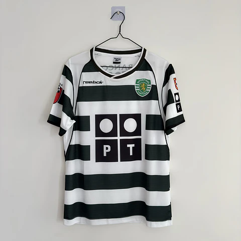Camisola principal Sporting CP 2002/2003 Versão adepto  - Tamanho S