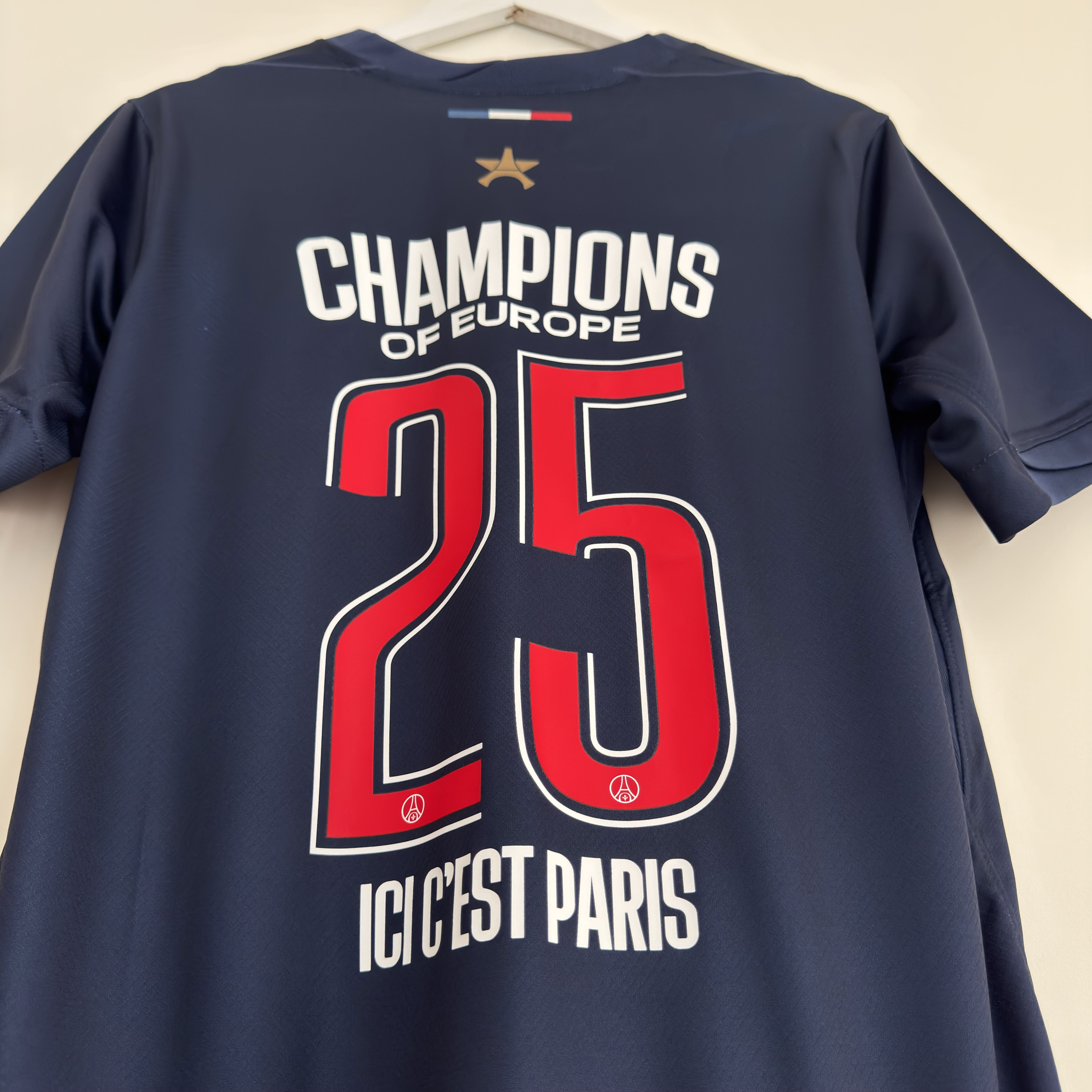 Camisola principal PSG Campeões da Europa 2024/2025 Versão adepto - Tamanho M 3