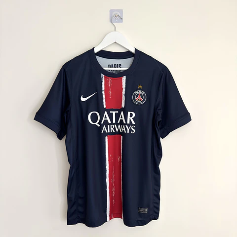 Camisola principal PSG Campeões da Europa 2024/2025 Versão adepto - Tamanho M