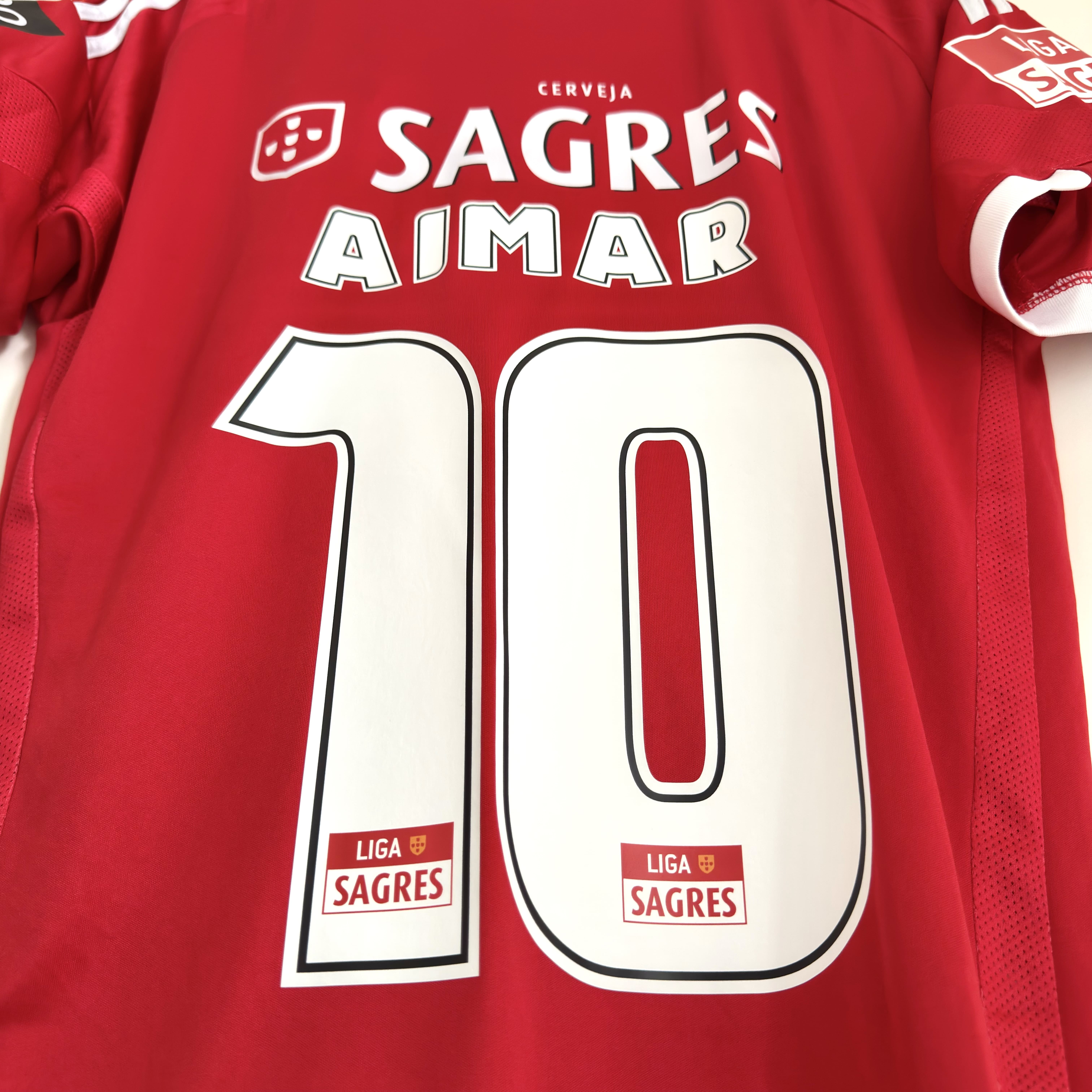Camisola principal SL Benfica 2009/2010 - Aimar 10 - Versão adepto - Tamanho S 6