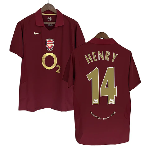 Camisola principal Arsenal 2005/2006 - Henry 14 - Versão adepto