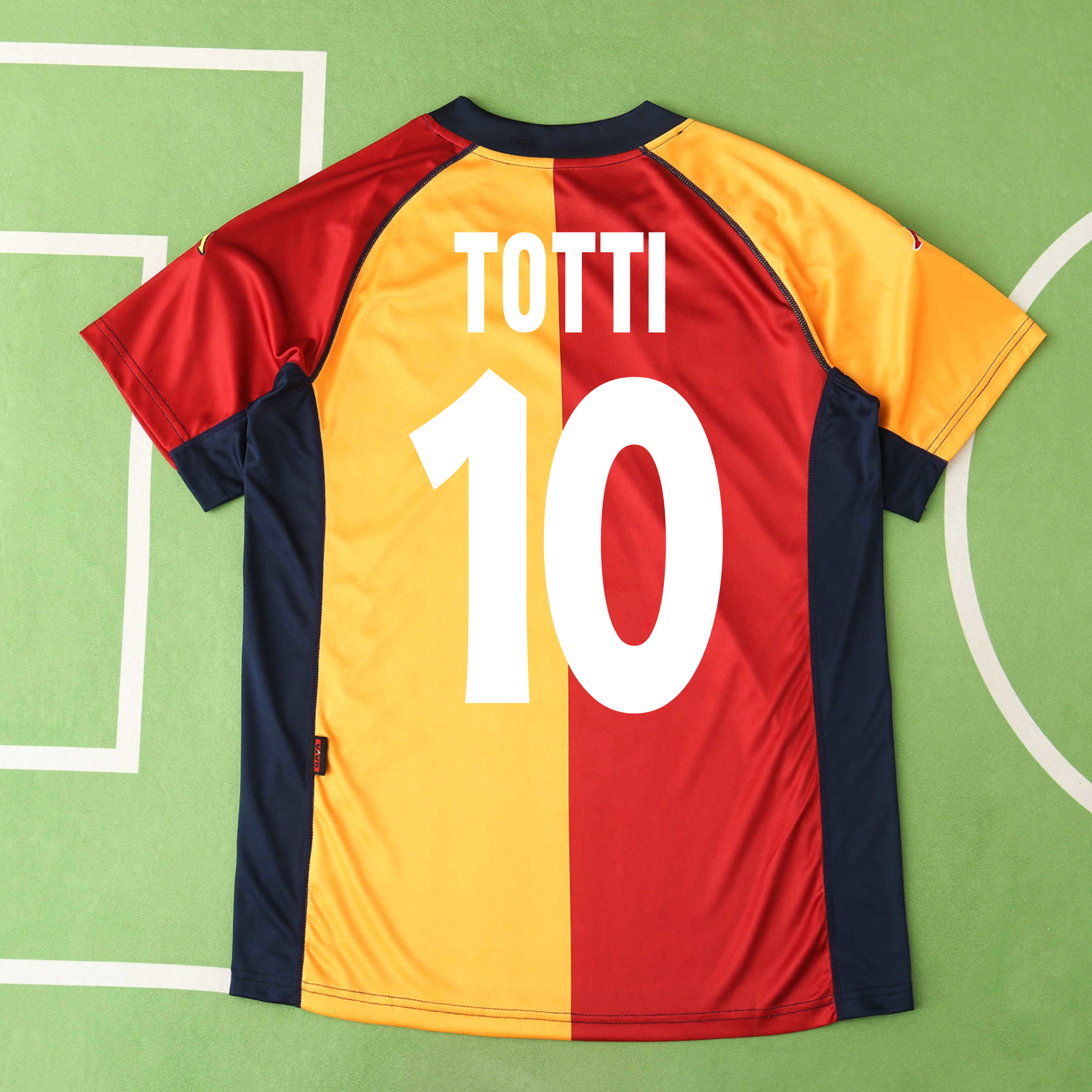 Camisola principal AS Roma 2001/2002 - Totti 10 - Versão adepto 3