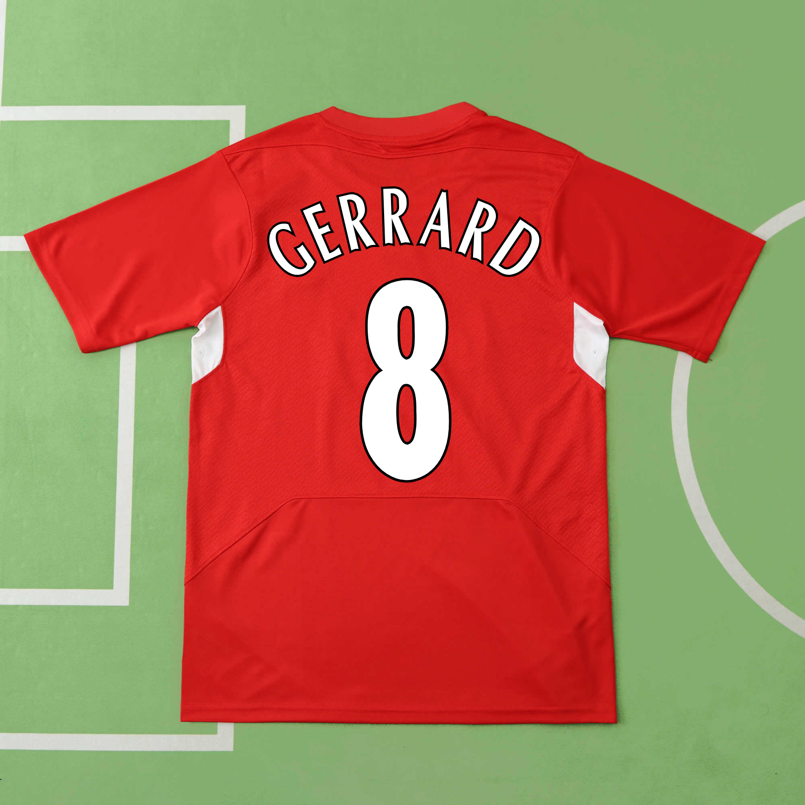 Camisola principal Liverpool 2004/2005 - Gerrard 8 - Versão adepto 3