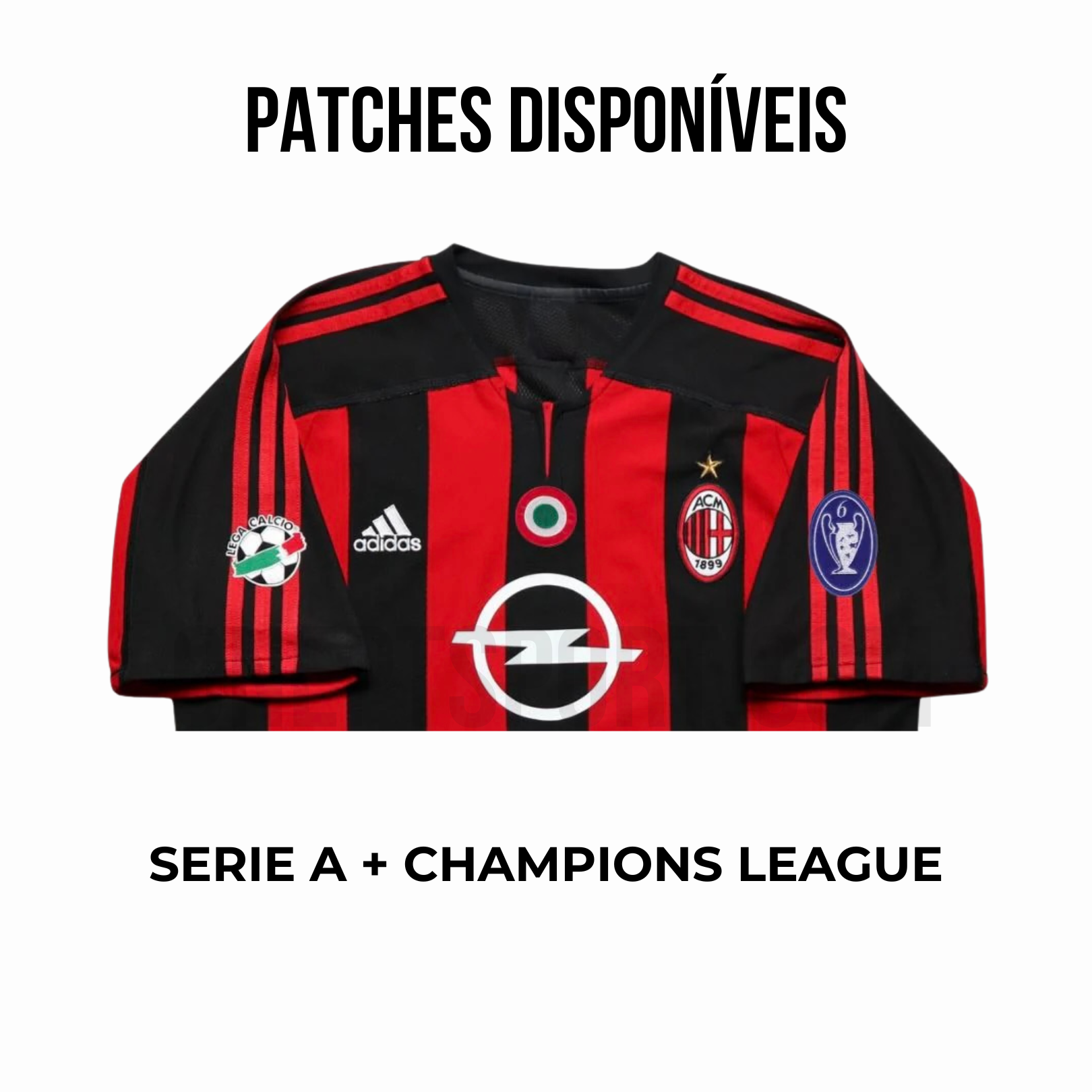 Camisola principal AC Milan 2003/2004 - Shevchenko 7 - Versão adepto 12