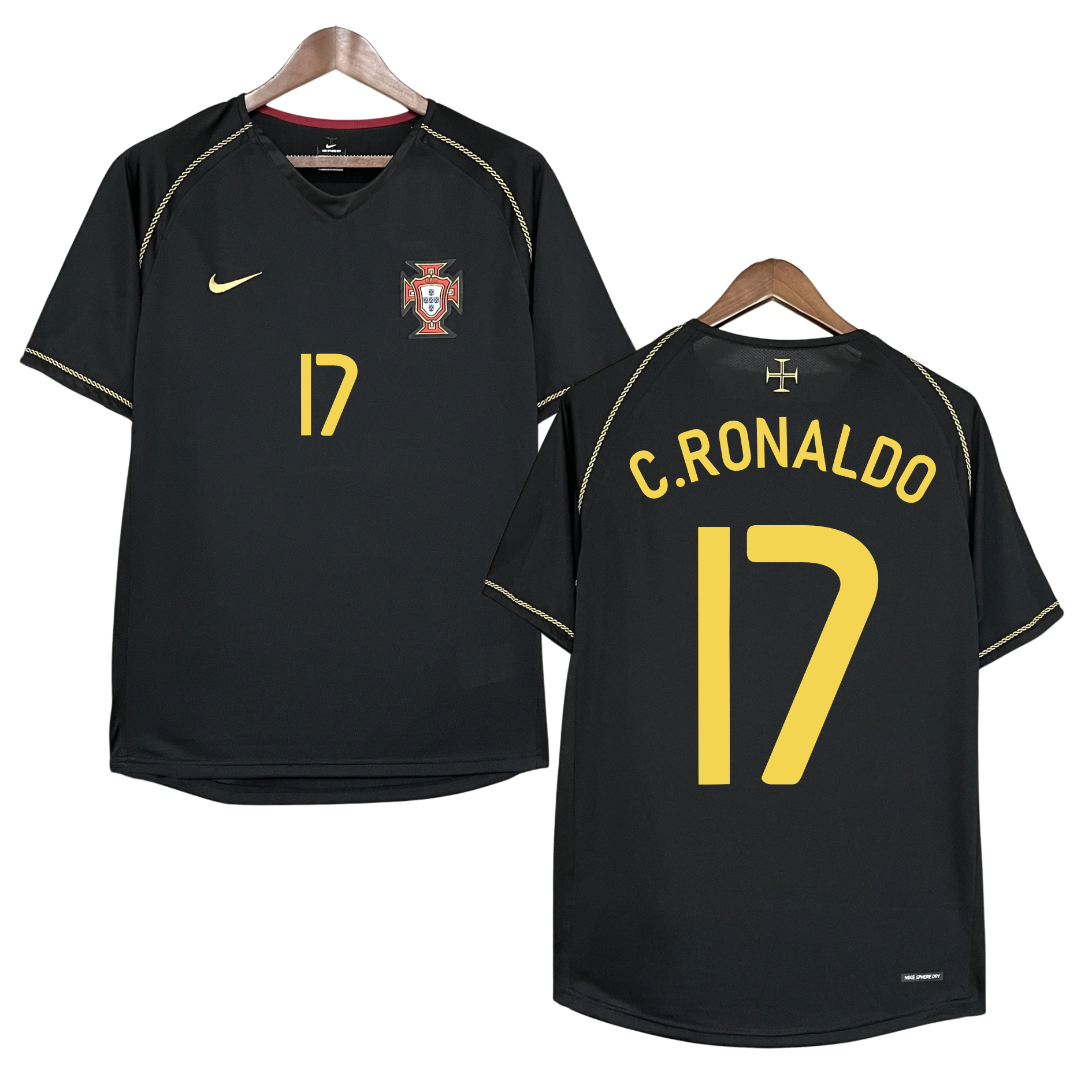 Camisola alternativa Portugal 2006 - C.Ronaldo 17 - Versão adepto 1