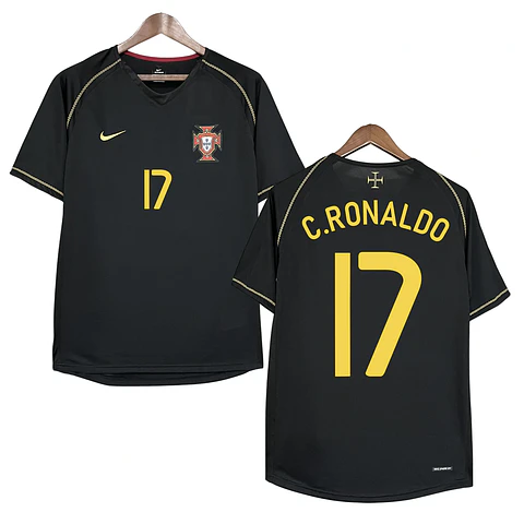 Camisola alternativa Portugal 2006 - C.Ronaldo 17 - Versão adepto