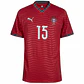 Camisola Principal Portugal Mundial 2026 - João Neves 15 - Thumbnail 3
