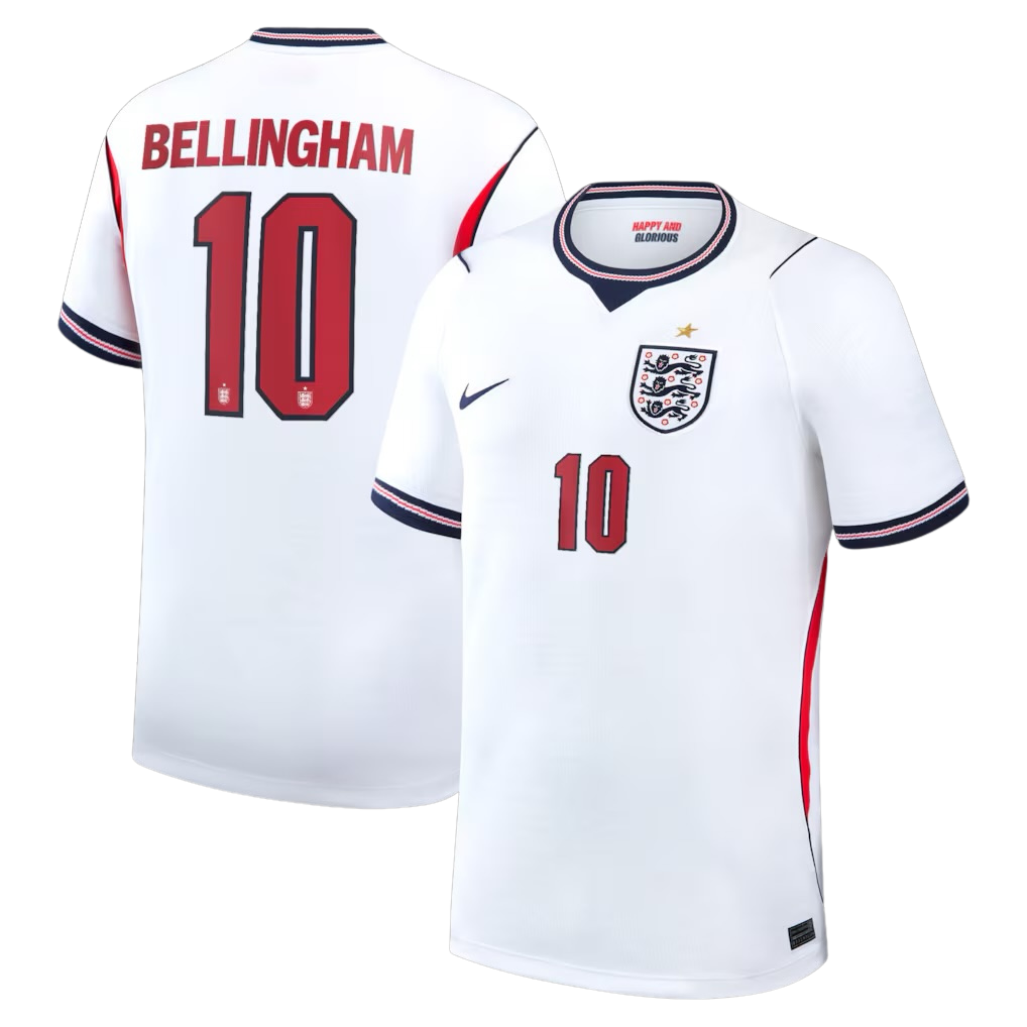 Criança - Camisola principal Inglaterra Mundial 2026 - Bellingham 10 1