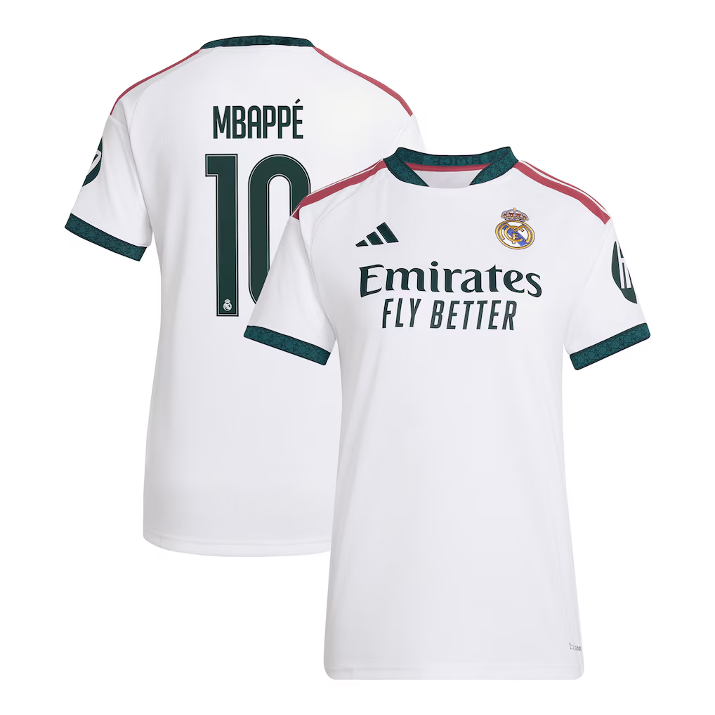 Camisola Principal Real Madrid 26/27 - Mbappé 10 - Versão feminina 1