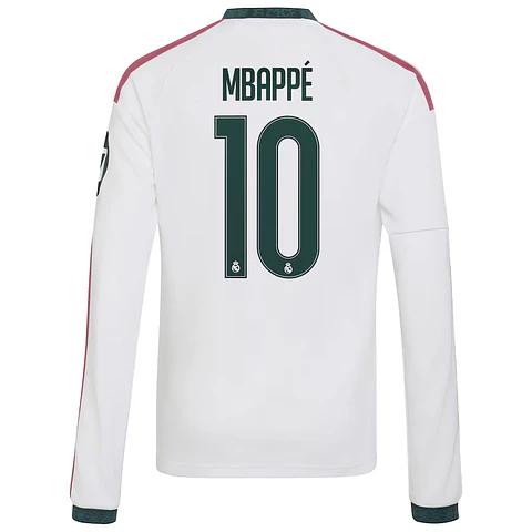 Camisola Principal Real Madrid 26/27 - Mbappé 10 - Manga comprida