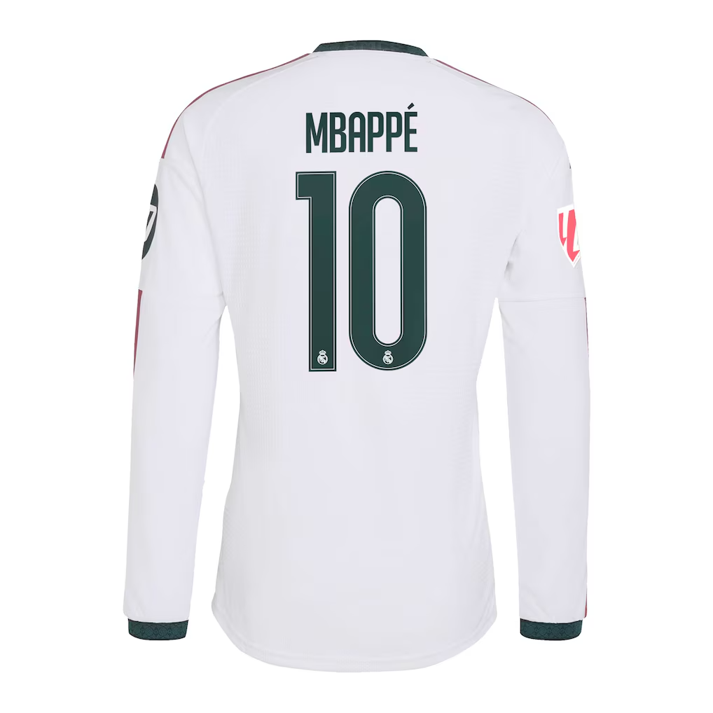 Camisola Principal Real Madrid 26/27 - Mbappé 10 - Manga comprida 6
