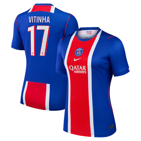 Camisola principal PSG 26/27 - Vitinha 17 - Versão feminina