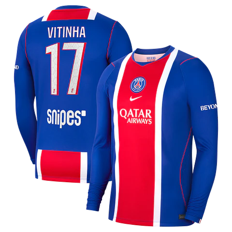 Camisola principal PSG 26/27 - Vitinha 17 - Manga comprida