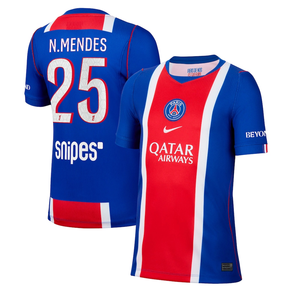 Criança - Camisola principal PSG 26/27 - N.Mendes 25 1