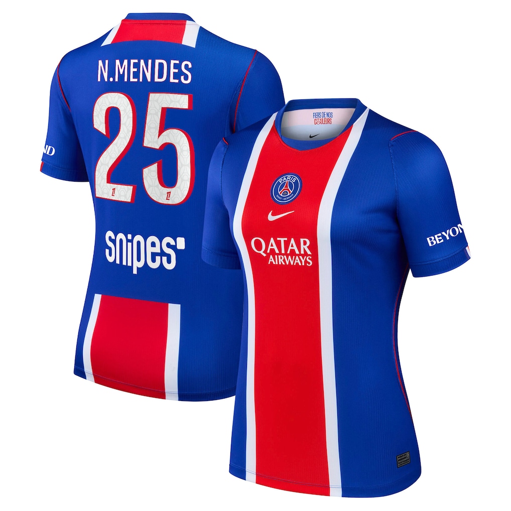Camisola principal PSG 26/27 - N.Mendes 25 - Versão feminina 1