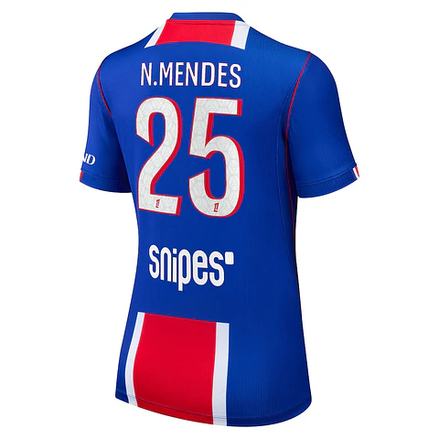 Camisola principal PSG 26/27 - N.Mendes 25 - Versão feminina