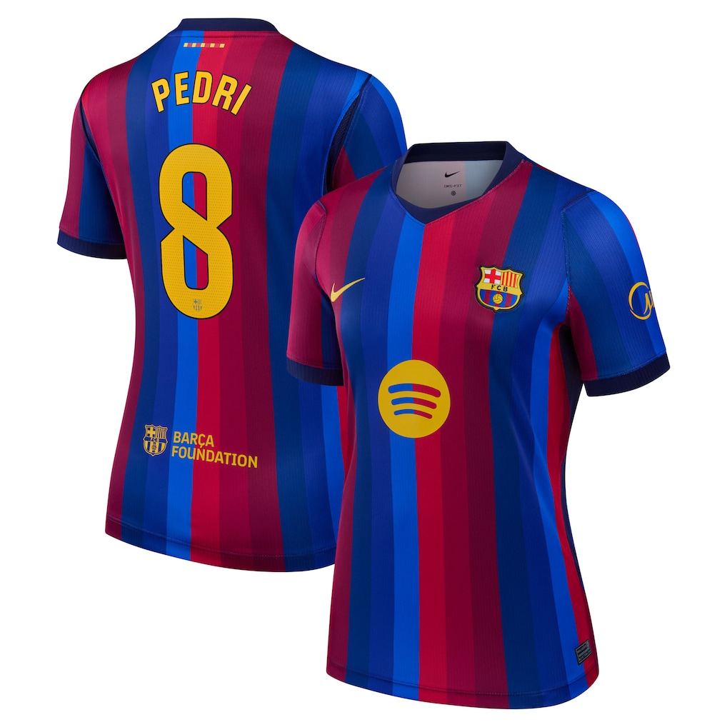 Camisola Principal Barcelona 26/27 - Pedri 8 - Versão feminina 1