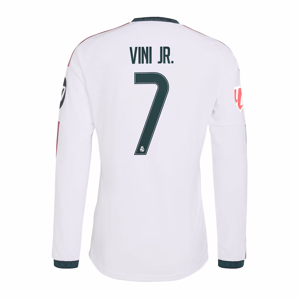 Camisola Principal Real Madrid 26/27 - Vini Jr. 7 - Manga comprida 6