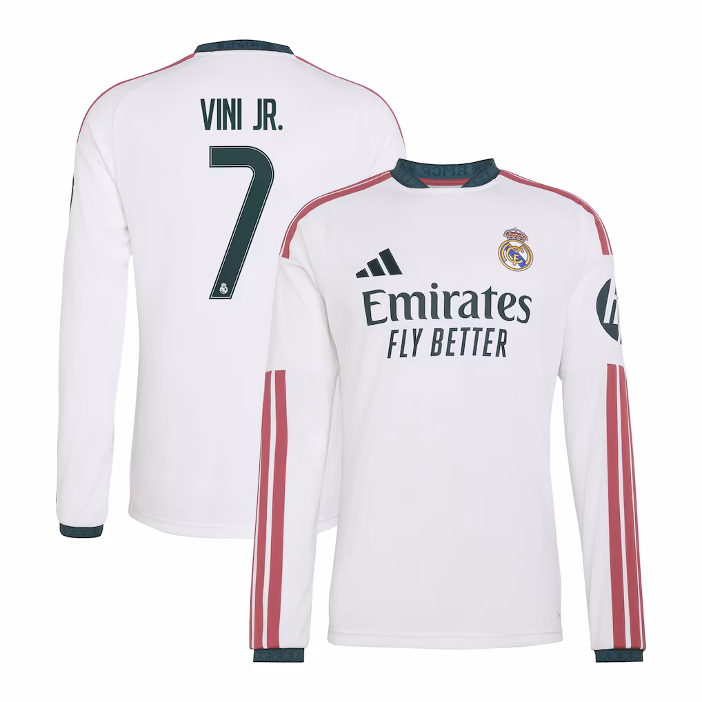 Camisola Principal Real Madrid 26/27 - Vini Jr. 7 - Manga comprida 1