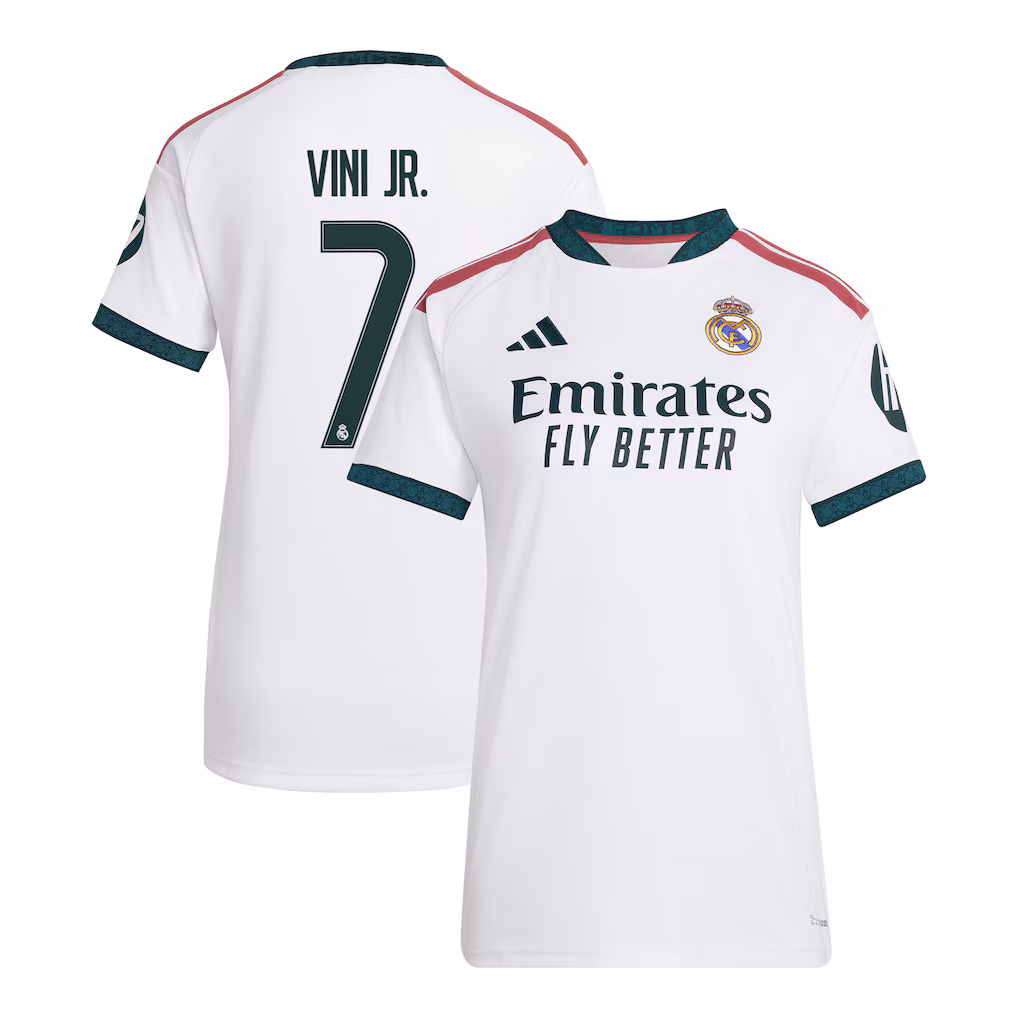 Camisola Principal Real Madrid 26/27 - Vini Jr. 7 - Versão feminina 1