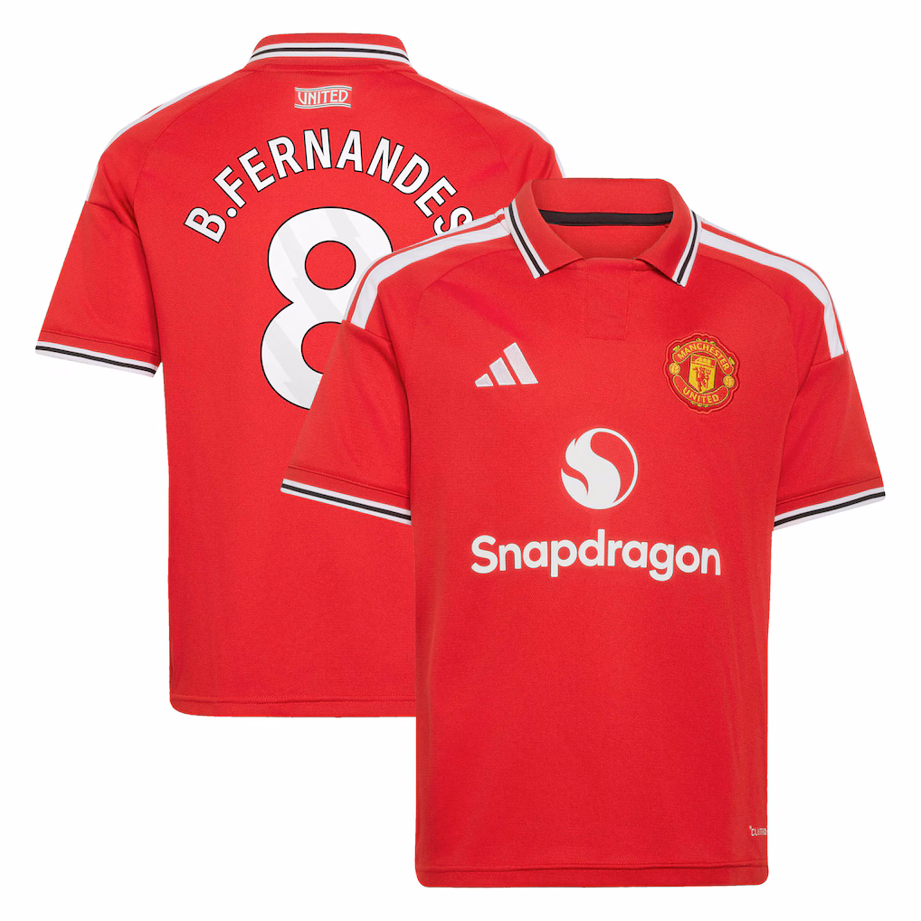 Criança - Camisola principal Manchester United 26/27 - B.Fernandes 8 1