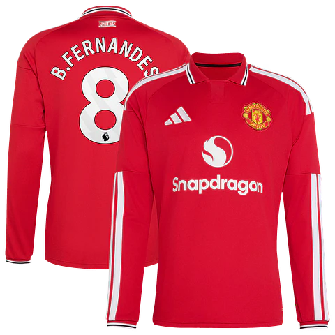 Camisola Principal Man Utd 26/27 - B.Fernandes 8 - Manga comprida