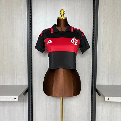 Camisola Principal Flamengo 2026/2027 - Versão feminina Modelo curto