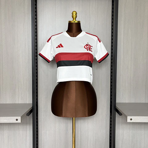 Camisola alternativa Flamengo 2026/2027 - Versão feminina Modelo curto